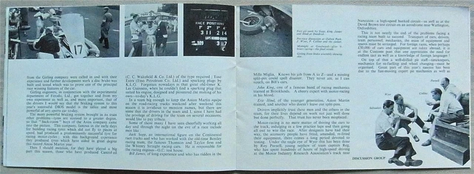 Рекламная брошюра ASTON MARTIN DB3S Background to Victory 1955 Successes - Изображение 4 из 4