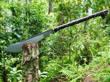 Custom Handmade Carbon Steel Blade Survival Machete Sword | Hunting | 36 inches