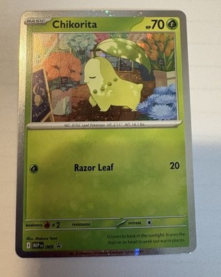 Chikorita - Cosmos Holo - MEP - 069 - Promo - NM/M