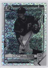 2021 Bowman Chrome Black & White Mini-Diamond Refractor Po-Yu Chen #BCP-223 16jo