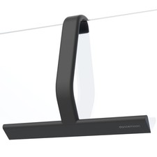 dancemoon JustHang Shower Squeegee with Built-in Hook, 12-Inch Black