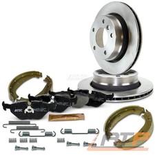 2x BREMSSCHEIBE+BREMSBELÄGE+BREMSBACKEN HINTEN FÜR BMW 3-ER E36 323 328