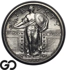 1917-S Standing Liberty Quarter Type 1, FH, *Key Date* Full Head, Gem BU++