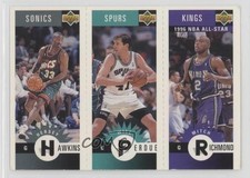 1996 Collector's Choice Mini-Cards Hersey Hawkins Will Perdue Mitch Richmond 0l2