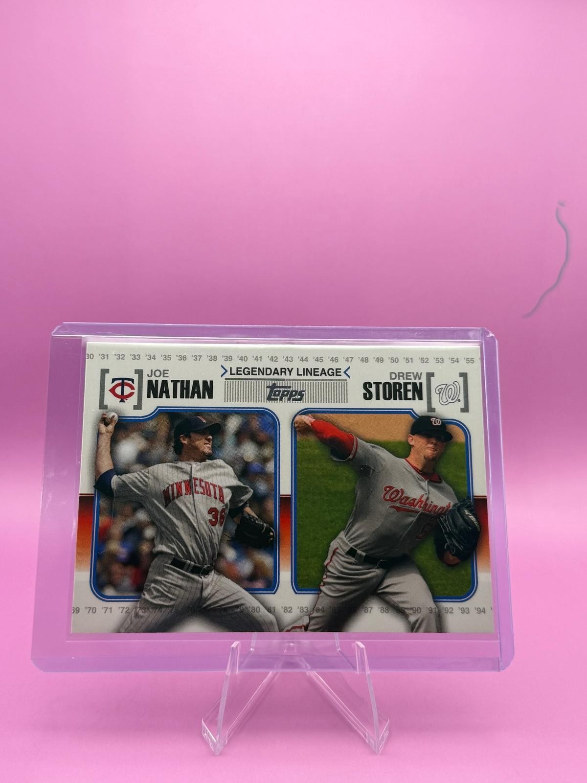 2010 Topps Update #LL-75 Joe Nathan / Drew Storen Legendary Lineage