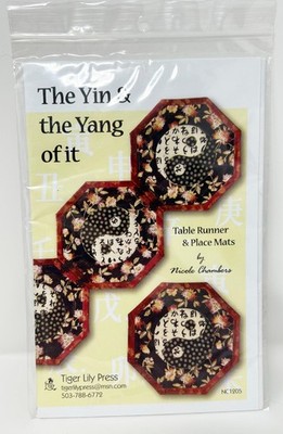 Tiger Lily Press Yin & the Yang of it Place Mats Runner Pattern Set NC1205 2006