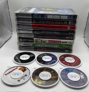 Sony Playstation Portable PSP UMD lot Sin City Ghostbusters Family Guy and more
