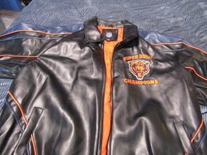 Chicago Bears Leather Jacket | eBay