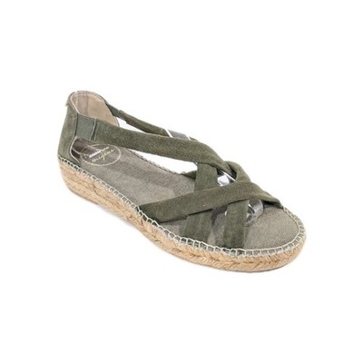 Toni Pons Espadrille Elisa Eu 37 NEW Women Sandals Wedge Heel Slip on suede