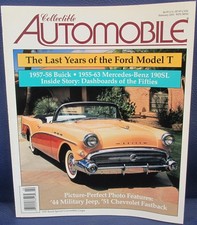 Collectible Automobile Feb 2001 57-58 Buick Ford Model T Mercedes 190sl Jeep
