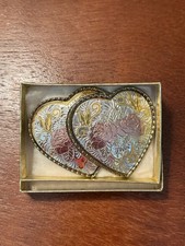 Beautiful Tricolor Western Double Hearts Belt Buckle