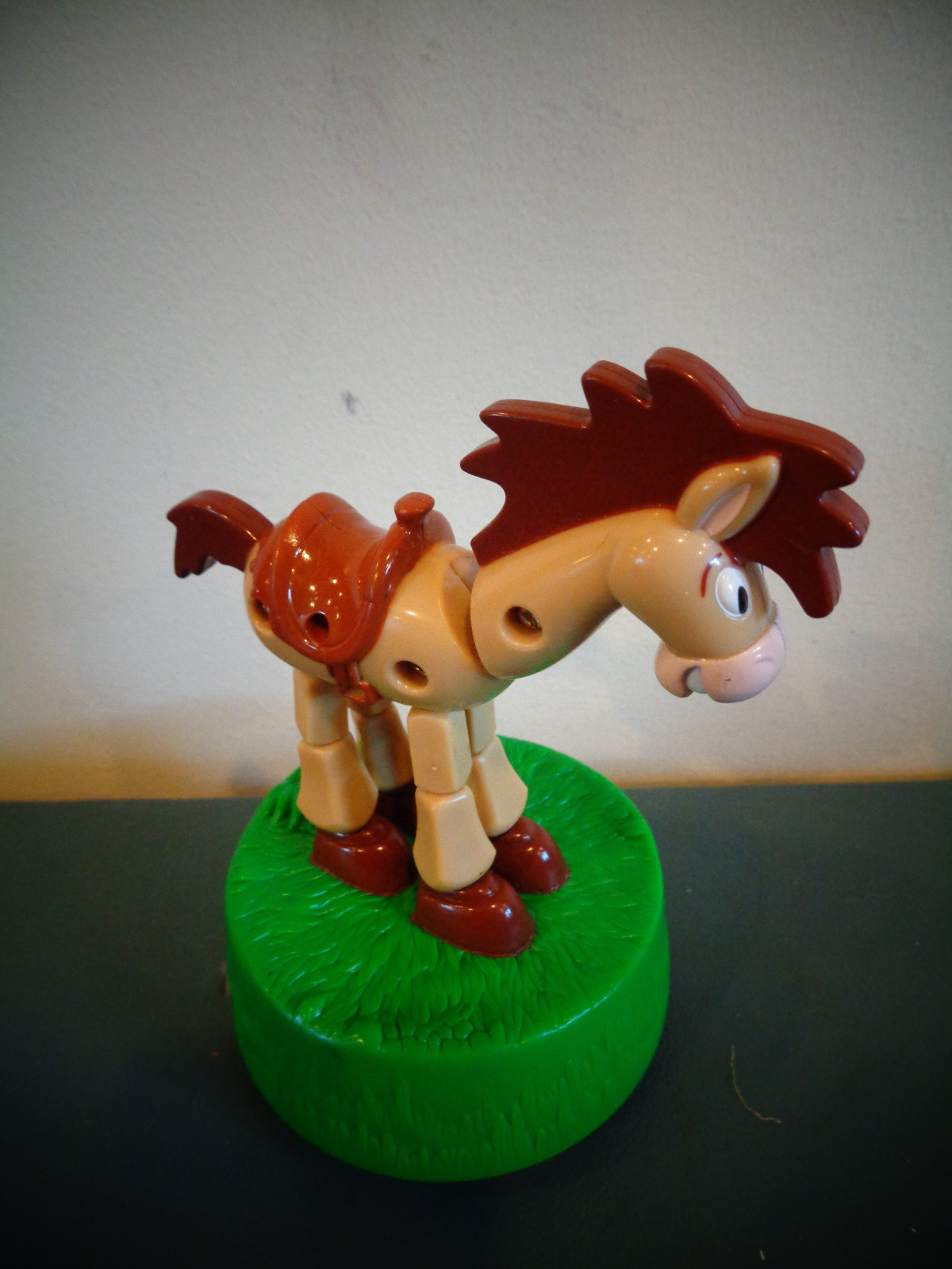 DISNEY TOY STORY BULLSEYE THE HORSE TOY PUSH PUPPET COLLAPSING DANCING McDONALDS eBay