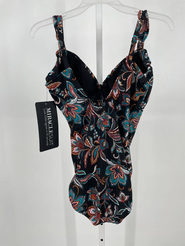 Traje de baño Miraclesuit para mujer sirena floral escocesa de una pieza 14 negro multi 6552517 Foto 2 de 4