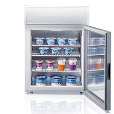NSF 24" Wide 3 Cu. Ft. Commercial Countertop Glass Door Freezer With LED