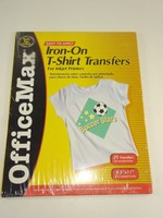 Sealed - Office Max Iron-on T-shirt Inkjet Transfers 8.5 X 11 25 Full Sheets Sealed - Office Max Iron-on T-shirt Inkjet Transfers 8.5 X 11 25 Full Sheets