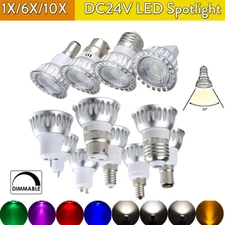 Dimmable Dc24v Led Spotlight Spot Bulbs 3000k 4500k 6000k 5w Light Lamp Red Blue