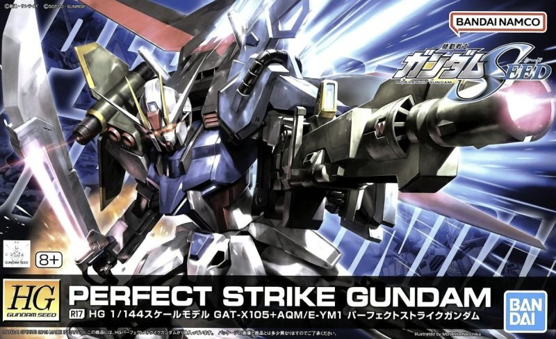 Bandai 1/144 HG Seed R17 Perfect Strike Gundam Mobile Suit Gunpla Model Kit