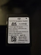 2011 Toyota 86271-YY020 Navigation SD Map Card