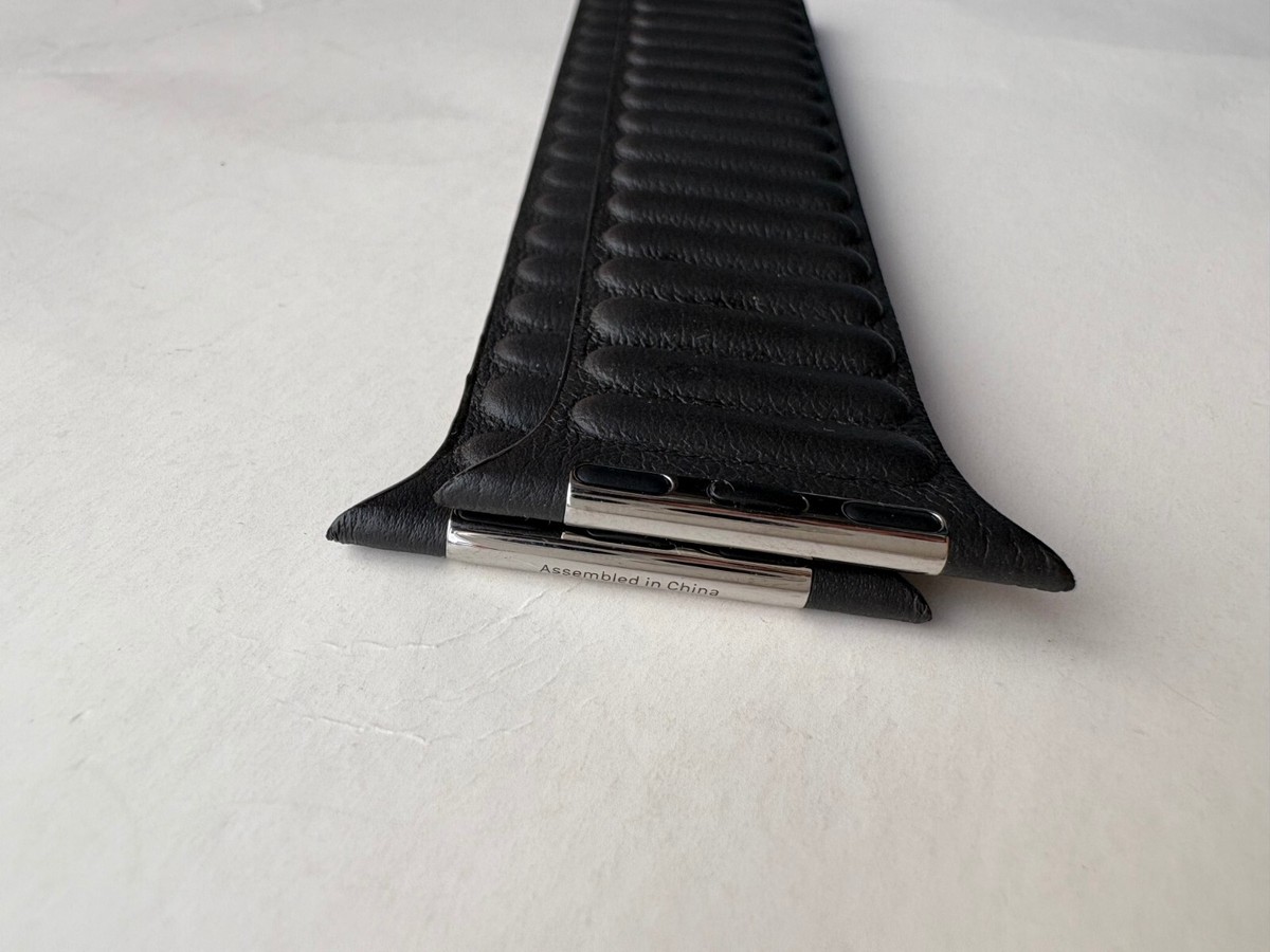 Original Genuine Apple Watch Leather Link band 44mm 45MM 46MM 49MM