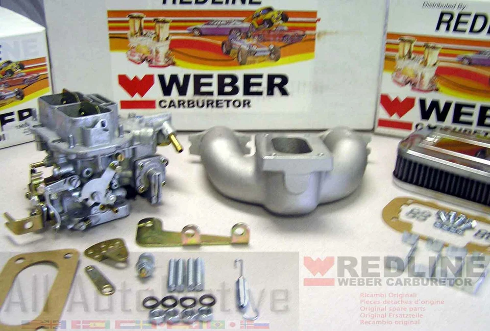 Kit de conversión Weber MG Midget Austin Healey Sprite 1958-1974 con colector genuino Foto 3 de 4
