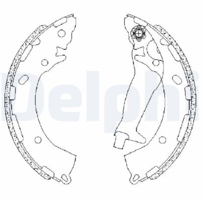 DELPHI LS2195 Bremsbackensatz für HYUNDAI