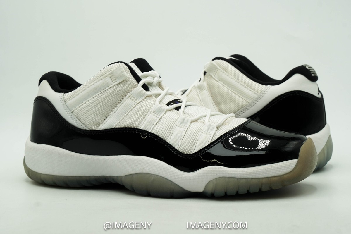 AIR JORDAN 11 XI RETRO LOW GS NEW SIZE 7Y WHITE BLACK CONCORD