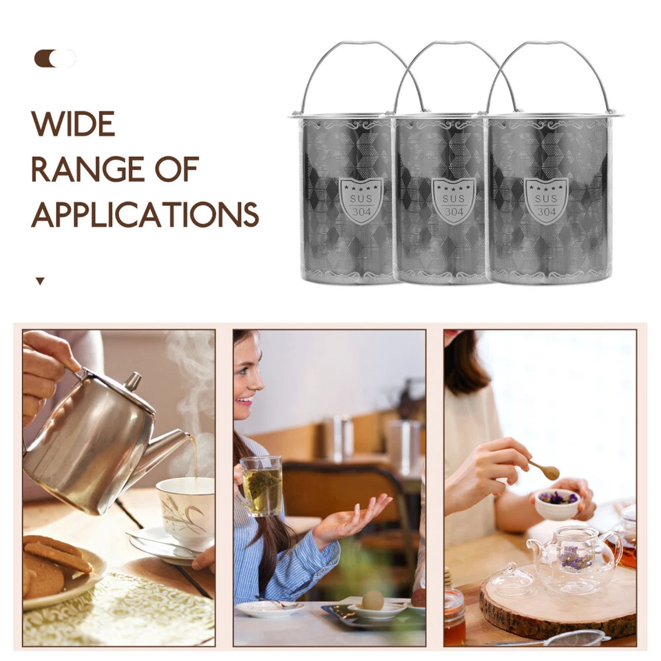 Металлический сменный фильтр для чайника ситечко аксессуары для изготовления 3 шт. - Изображение 3 из 4