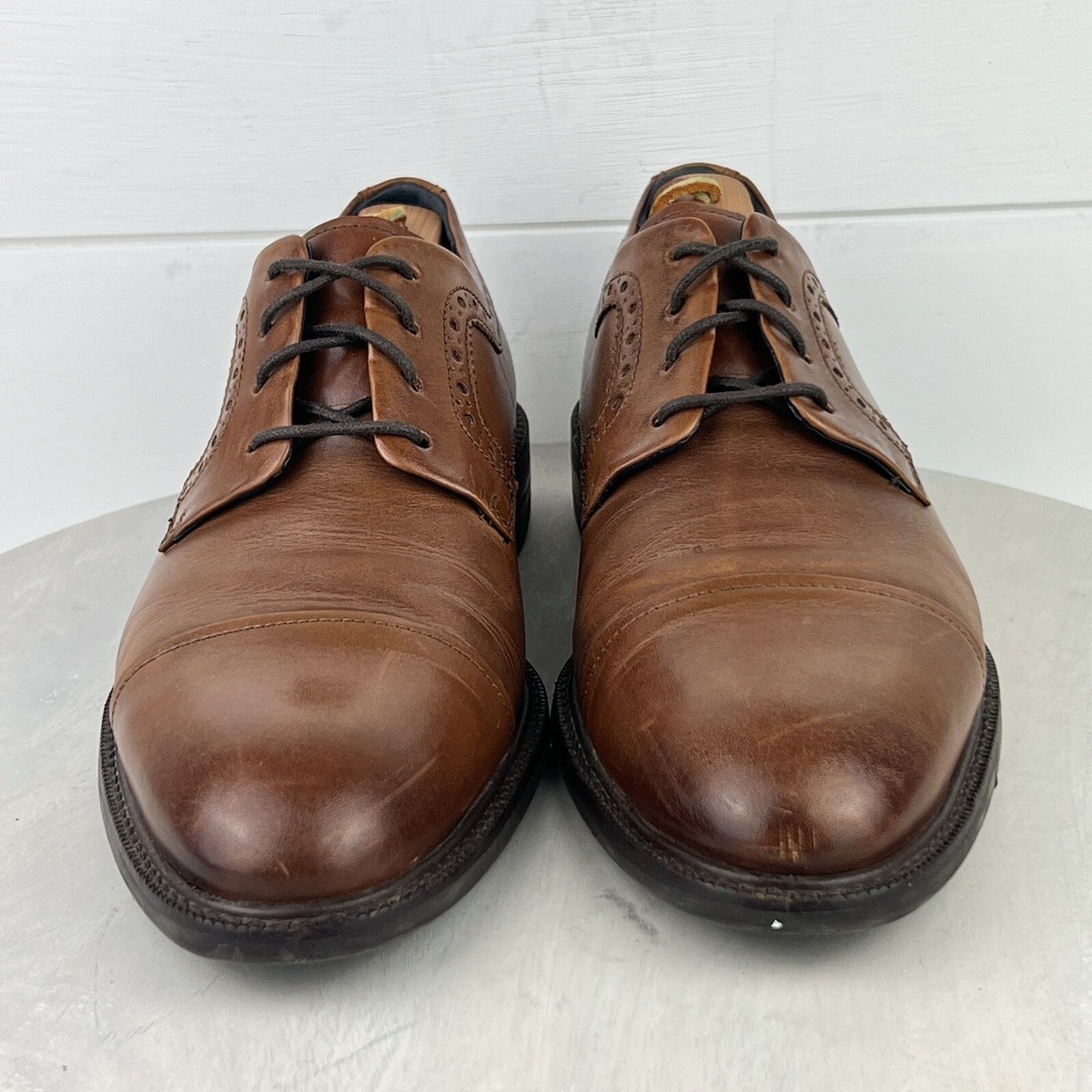 Cole Haan Buckland Oxford Brown Cap Toe Dress Shoes C28882  display picture 1