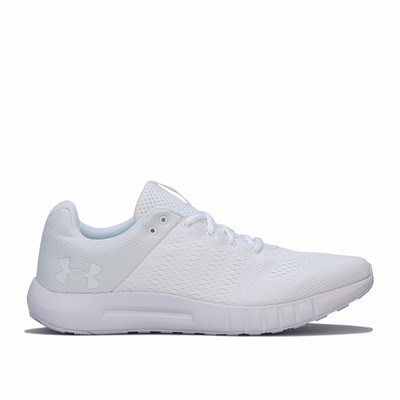 under armour micro g pursuit mens trainers white