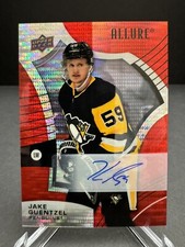 2021-22 Upper Deck Allure Jake Guentzel Red Rainbow Auto