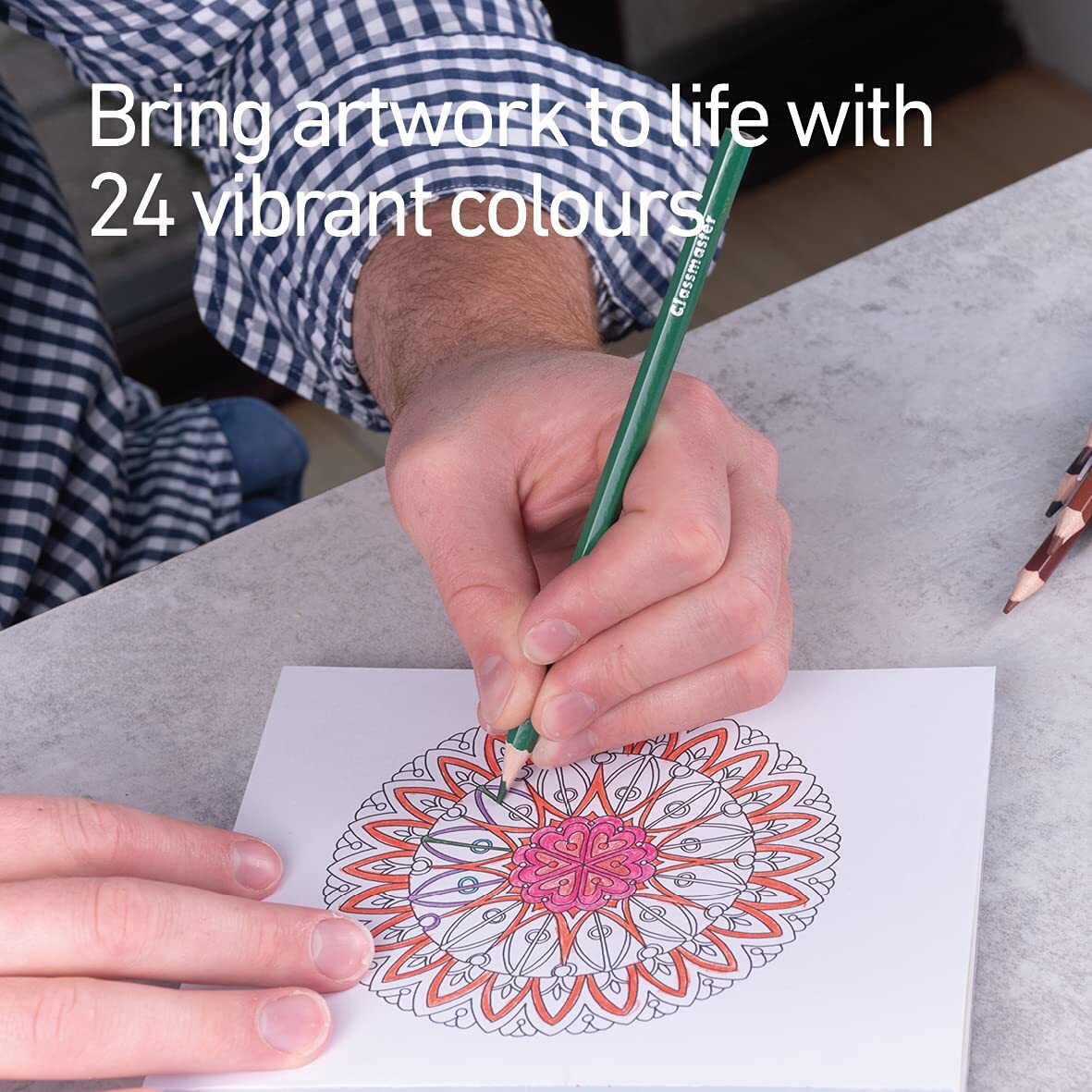 Classmaster Colouring Pencils For Adults & Kids, LongLasting Colouring