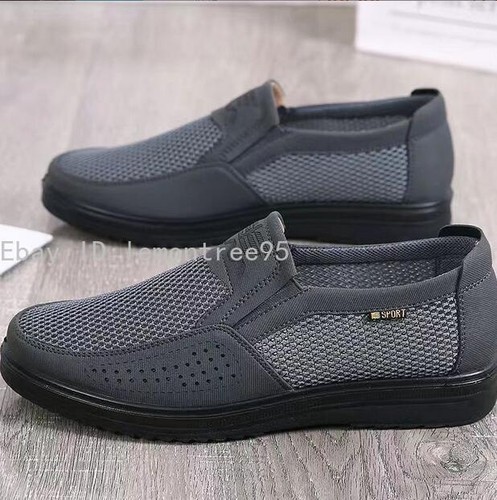 Mens Leather Loafers Casual Moccasins Shoes Breathable Driving Slip on Shoes - Picture 8 of 14