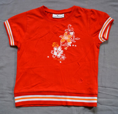 T-Shirt für Mädchen rot Gr.S/140 von TOM TAILOR