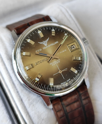 Atomik Turkish Railways vintage watch for men manual wind TCDD