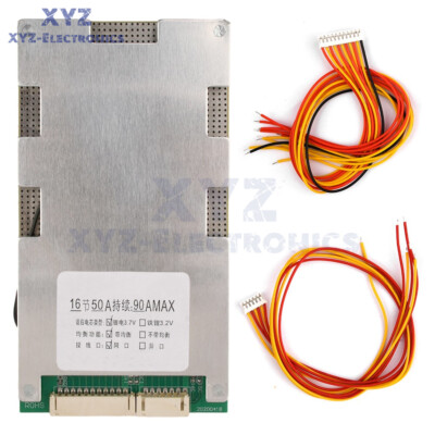 16S 60V 50A Li-ion Battery Charger Protection Board BMS PCB Board Balanced
