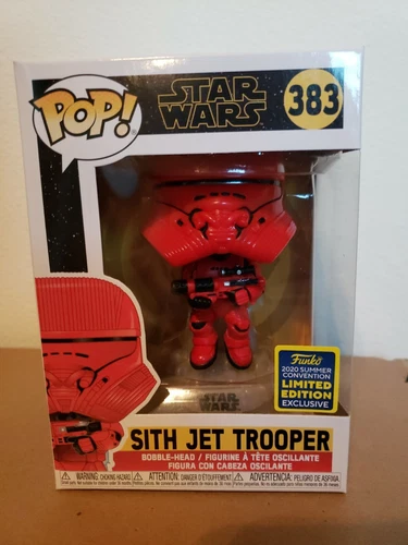 Funko Pop! Star Wars Sith Jet Trooper 383 SDCC 2020 Shared Sticker IN HAND