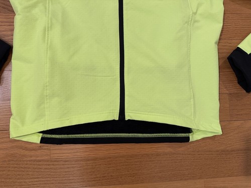 New S Adidas Cold.Rdy Cycling Jacket Lucid Lemon Neon Yellow Black IL7000 Men - Picture 3 of 8