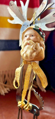 POSSIBLE DREAMS ANTIQUE TOY CHEST Christmas Santa Head Beige New without Tags