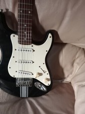 Black Squier MINI stratocaster copy electric guitar by fender