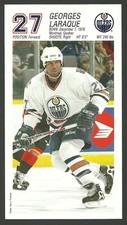 Georges Laraque Edmonton Oilers Team Issued Hockey Postcard C