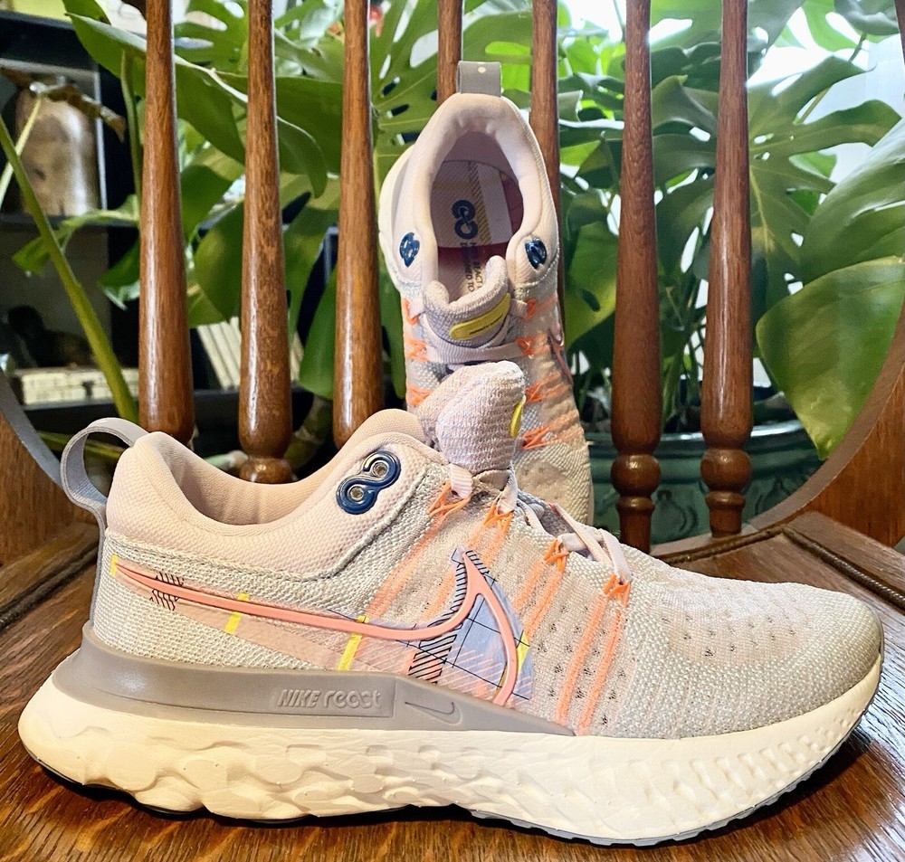 Nike React Infinity Run Flyknit 2 Pink Blue Sail Womens Size 7.5 DH2497-600