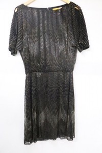 alice and olivia black and gold dress