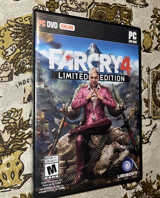 Ubisoft FAR CRY 4 Limited Edition PC / DVD 3 Discs CIB Complete
