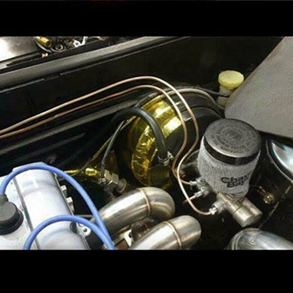 Kit de tubería de línea de freno de automóvil de 3/16 pulgadas y 25 pies Kit de manguera de tubo con accesorios Lron zinc níquel Foto 3 de 4