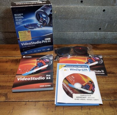 Corel Video Studio Pro X4 Ultimate With 3D glasses Included