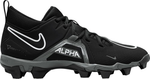 Nike Alpha Menace 3 Shark Football Cleats Black Spikes CV0584 010