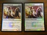 MTG Mirrodin Besieged Promo FOIL Hero Of Bladehold x2 Excellent - NM