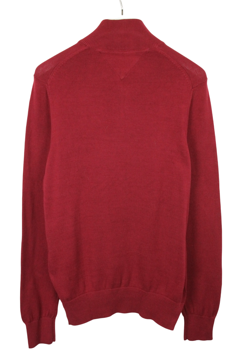 Troyer Pullover Strickpullover Pullover Dunkelrot Herren Tommy