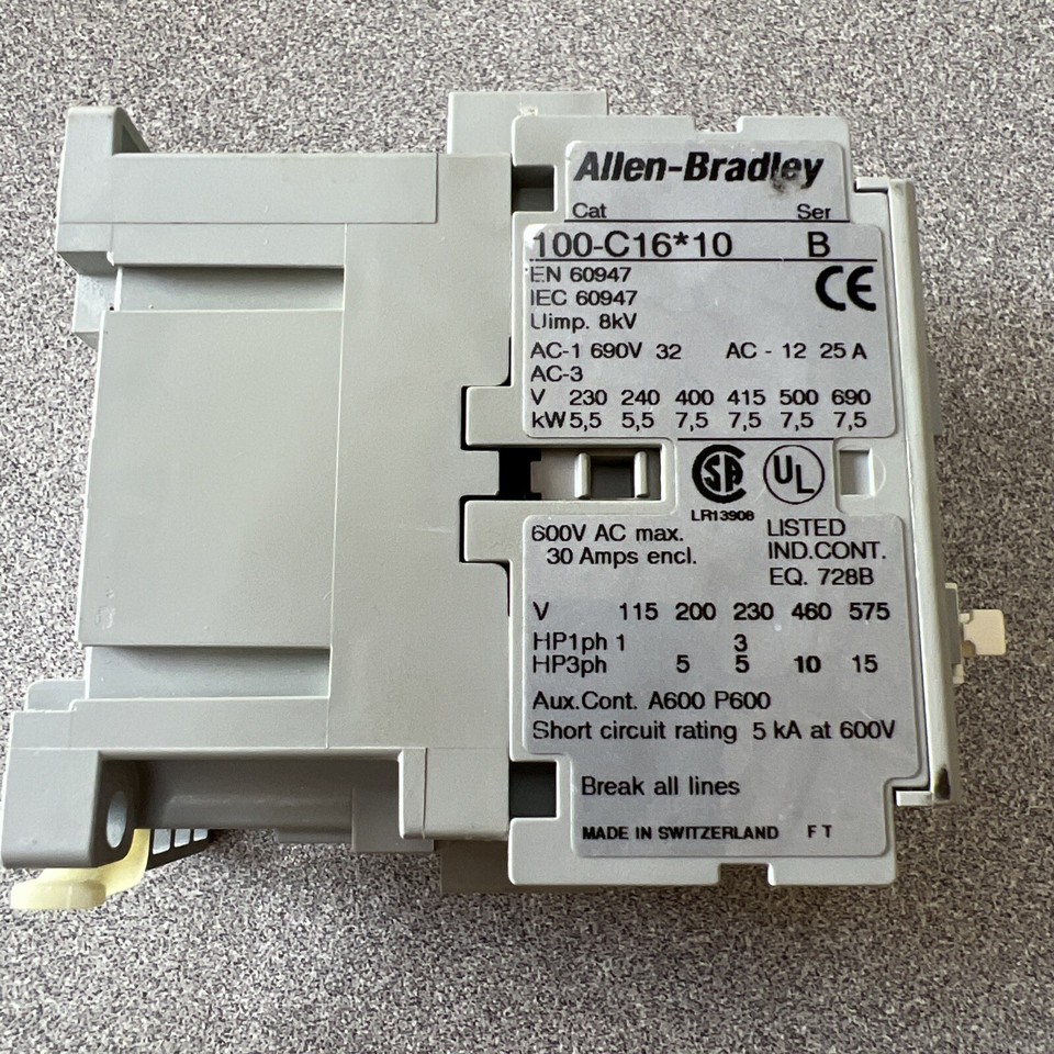 ALLEN-BRADLEY 100-C16*10 CONTACTOR SER B | eBay