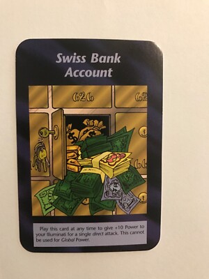 SWISS BANK ACCOUNT : Illuminati INWO CCG: 1996 UNLIMITED TCG Plot